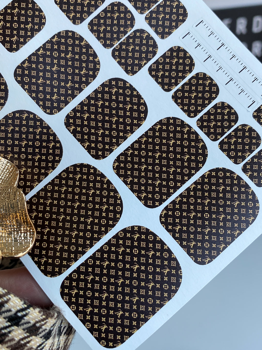 Pedicure nail wrap wnb 078