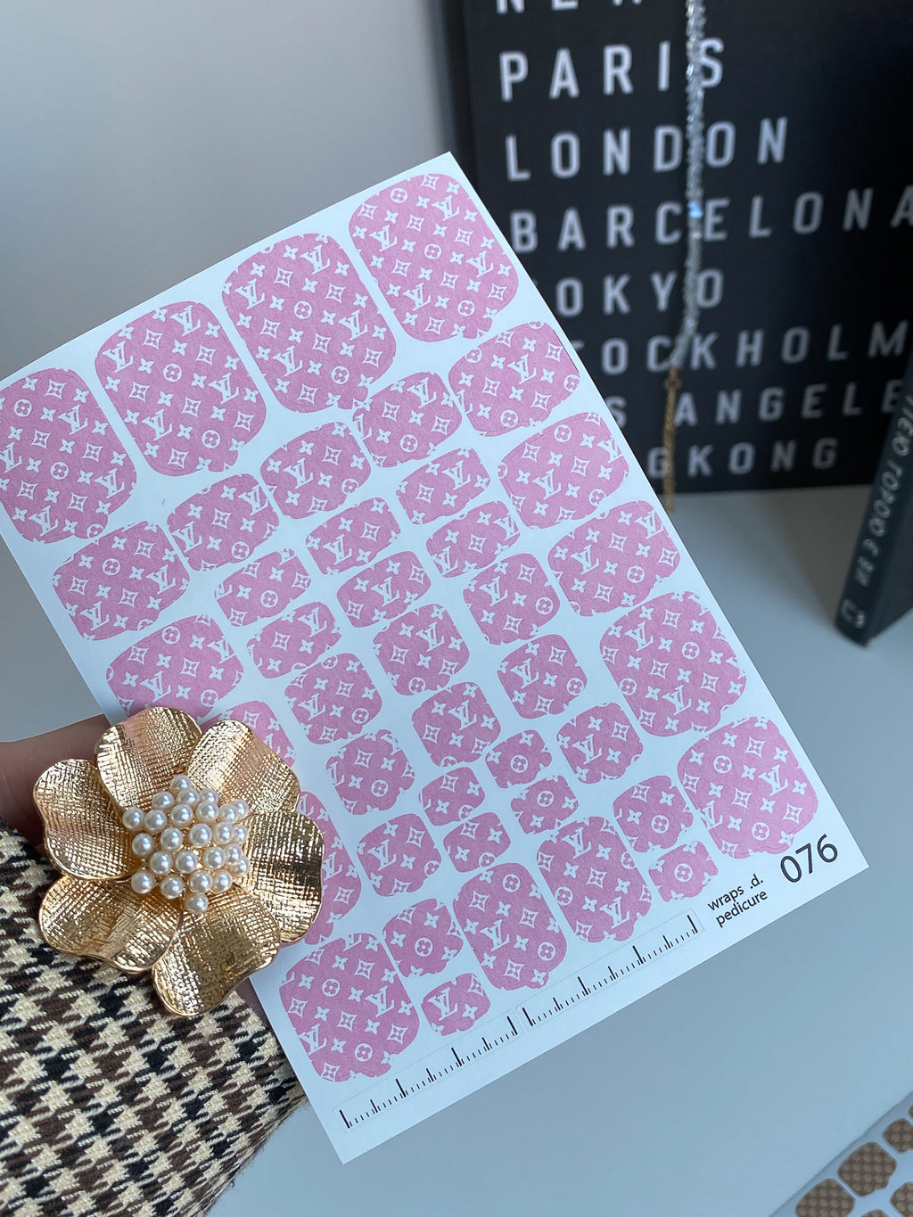 Pedicure nail wrap wnb 076