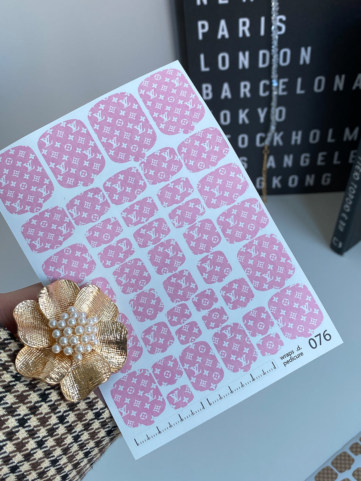 Pedicure nail wrap wnb 076