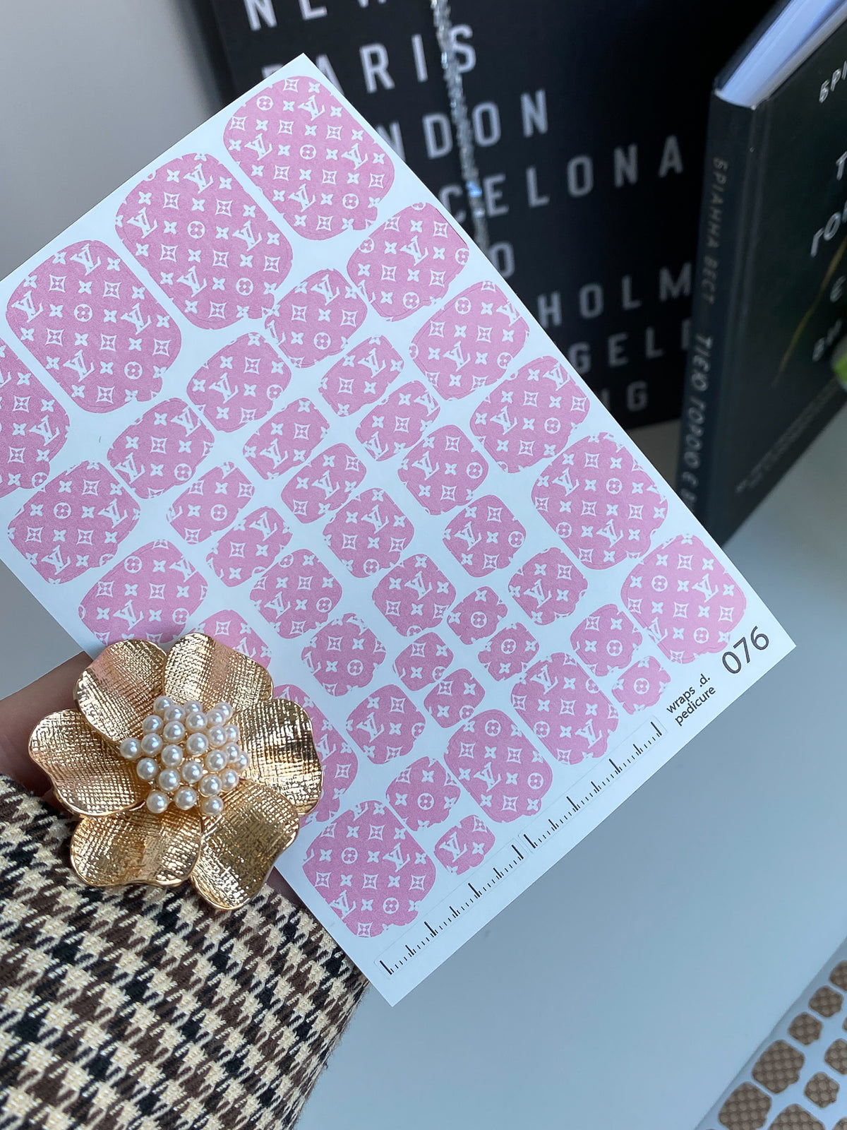 Pedicure nail wrap wnb 076