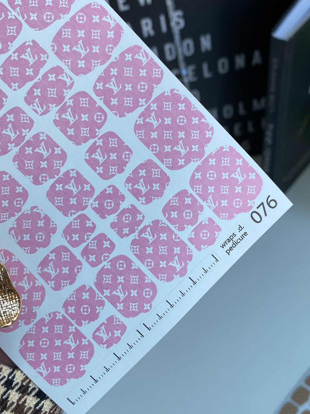 Pedicure nail wrap wnb 076