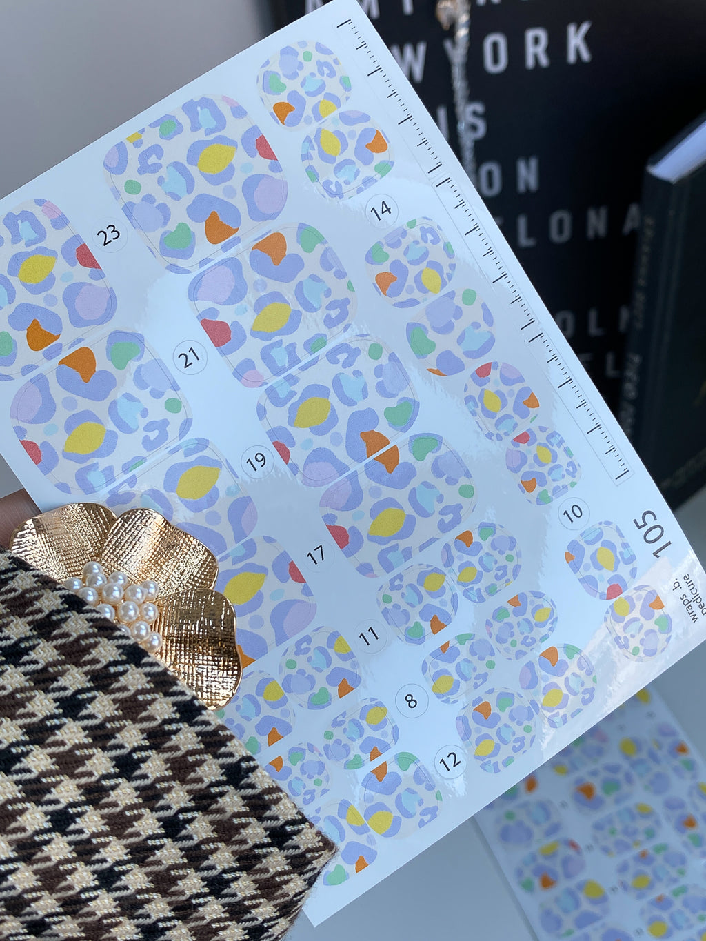 Pedicure nail wrap wnb 105