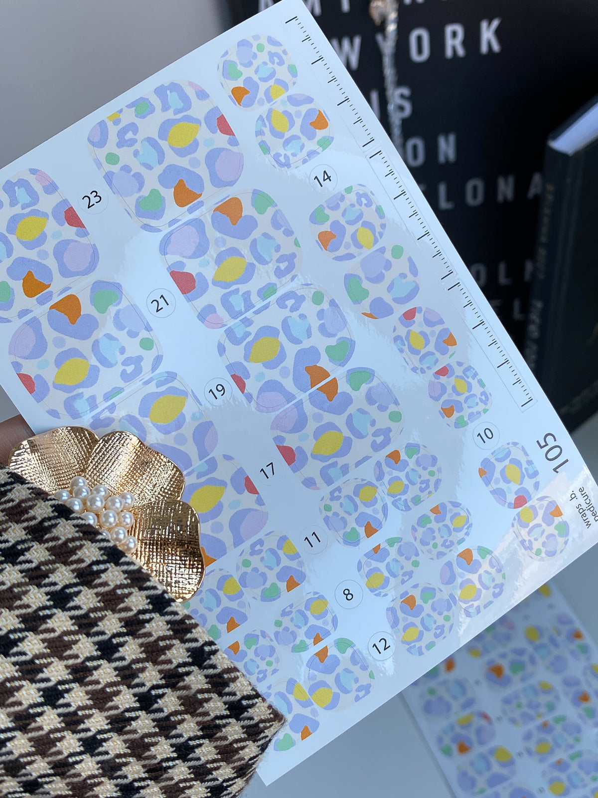 Pedicure nail wrap wnb 105