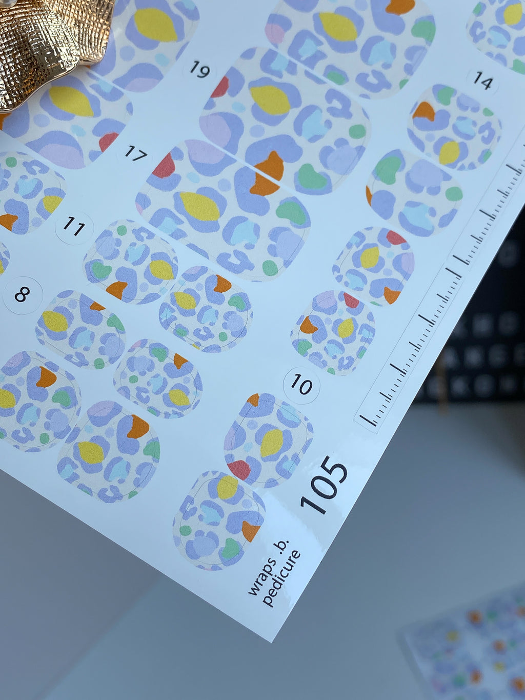 Pedicure nail wrap wnb 105