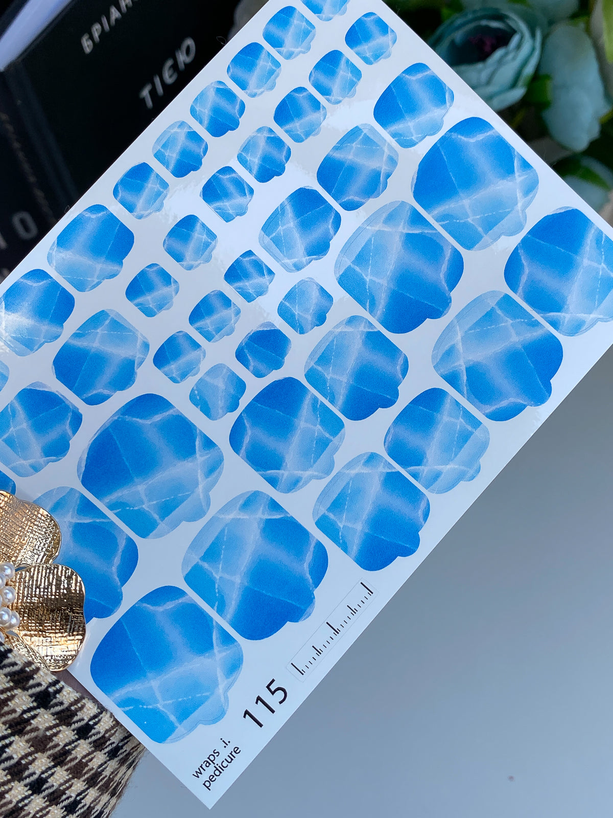 Pedicure nail wrap wnb 115