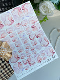 Pedicure nail wrap films wnb 035