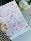 Pedicure nail wrap films wnb 041