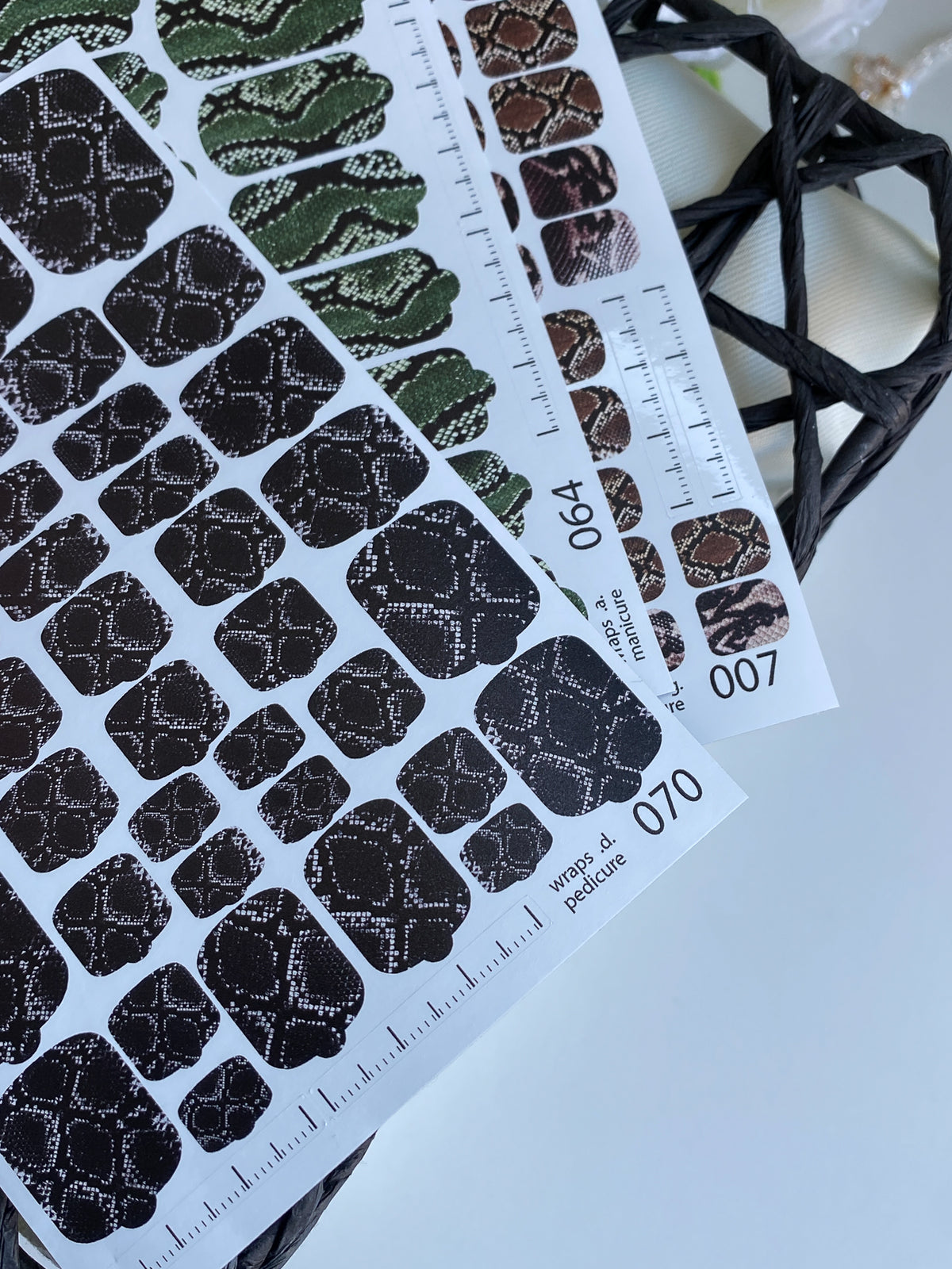 Pedicure nail wrap wnb 070