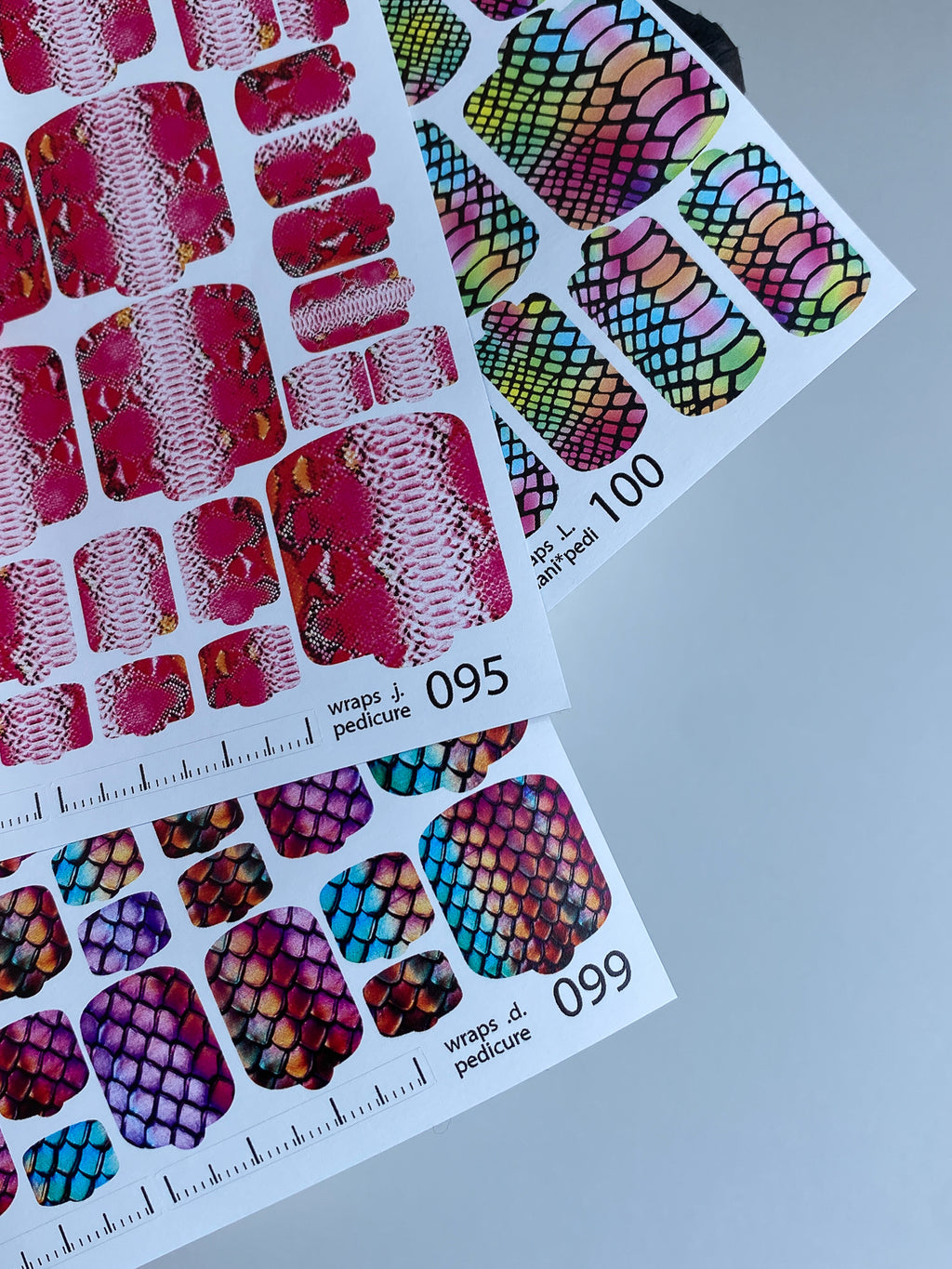 Pedicure nail wrap wnb 095