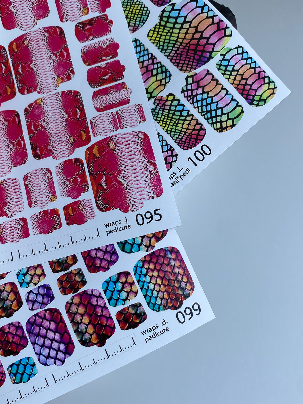 Pedicure nail wrap wnb 095