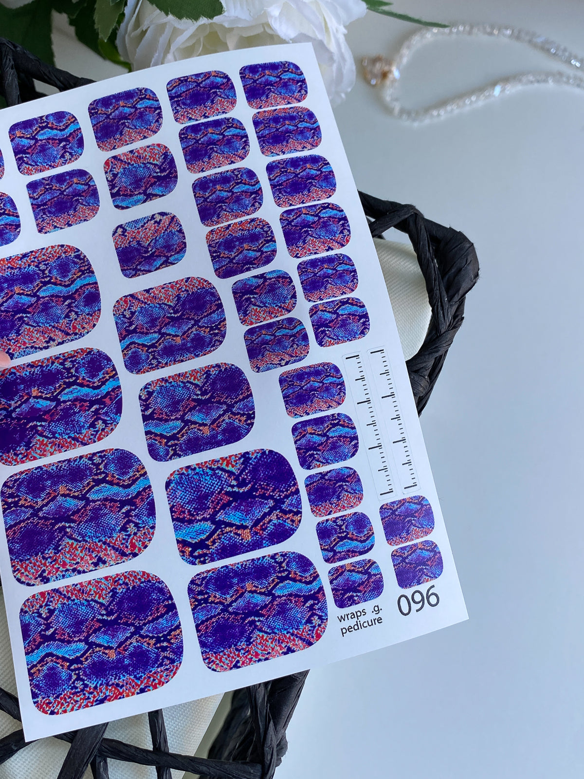 Pedicure nail wrap wnb 096
