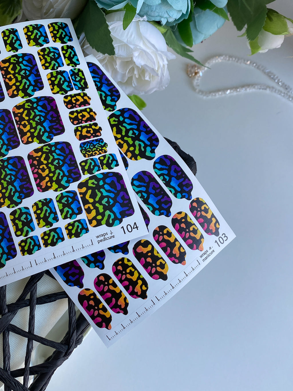 Pedicure nail wrap wnb 104