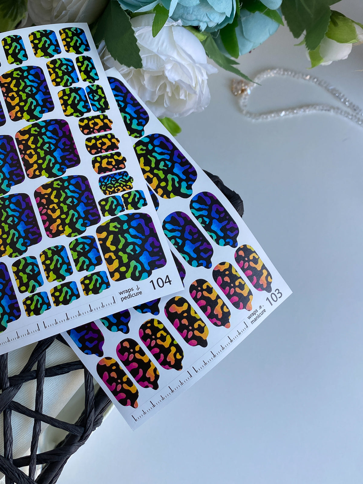 Pedicure nail wrap wnb 104