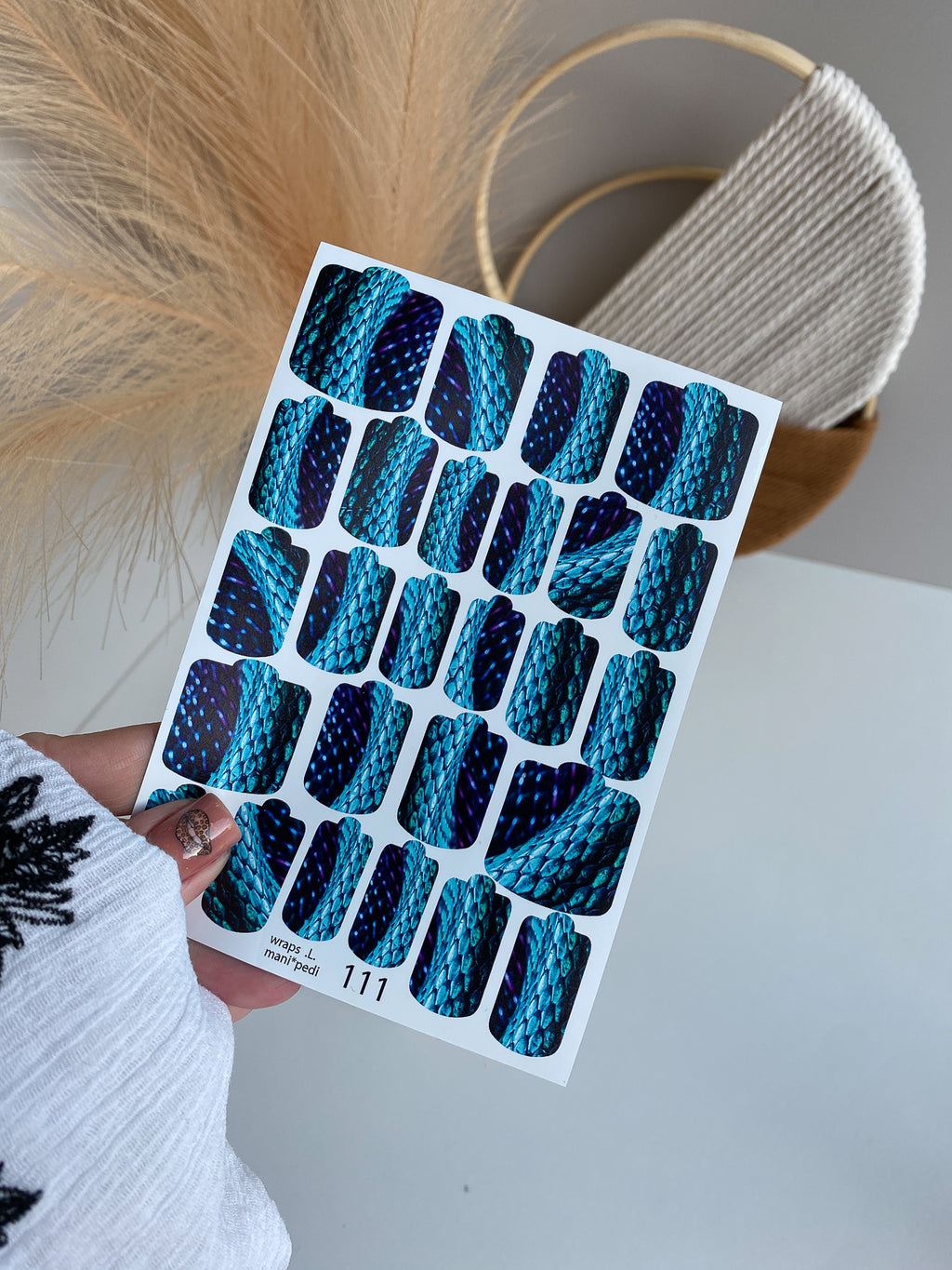 Pedicure nail wrap wnb 111