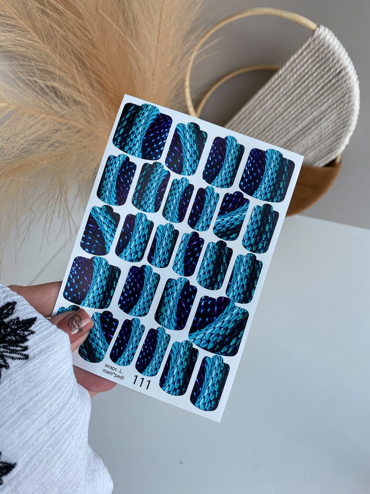 Pedicure nail wrap wnb 111