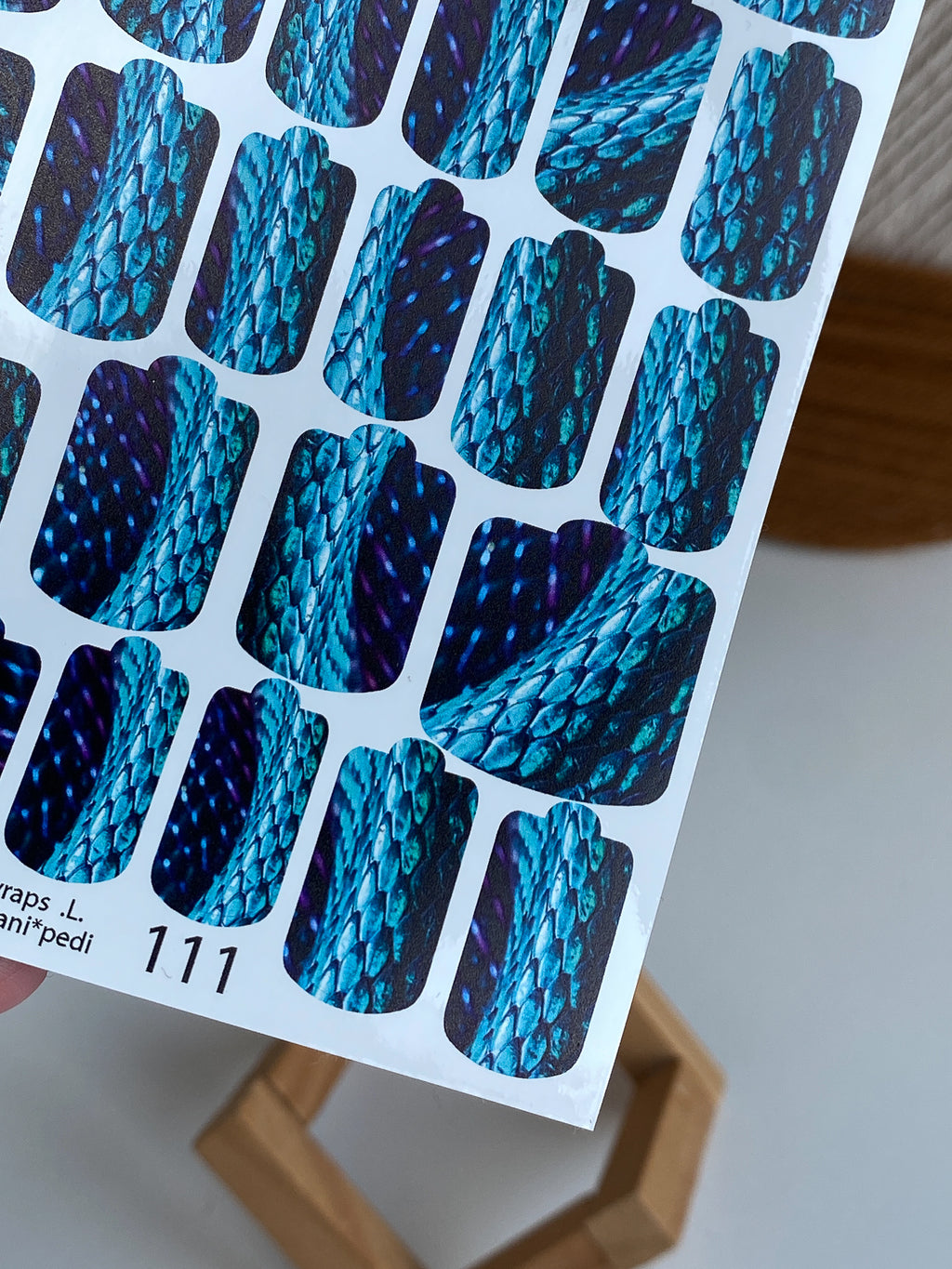 Pedicure nail wrap wnb 111