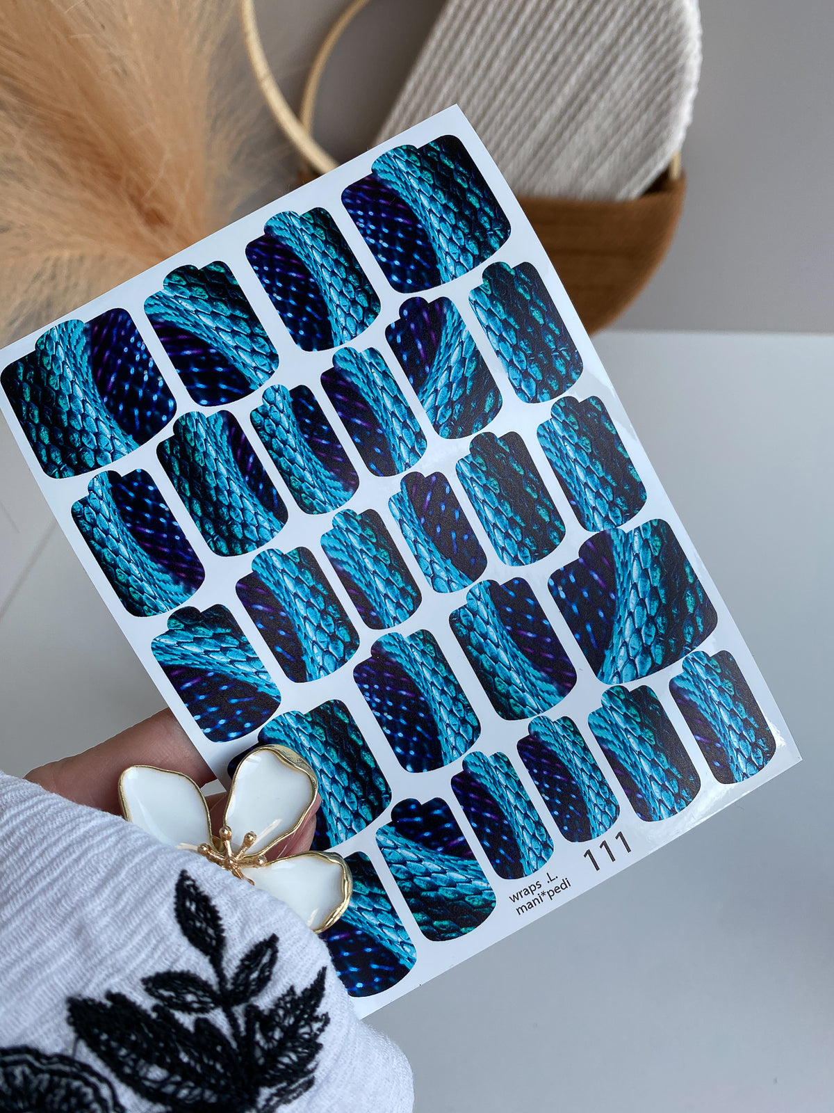 Pedicure nail wrap wnb 111