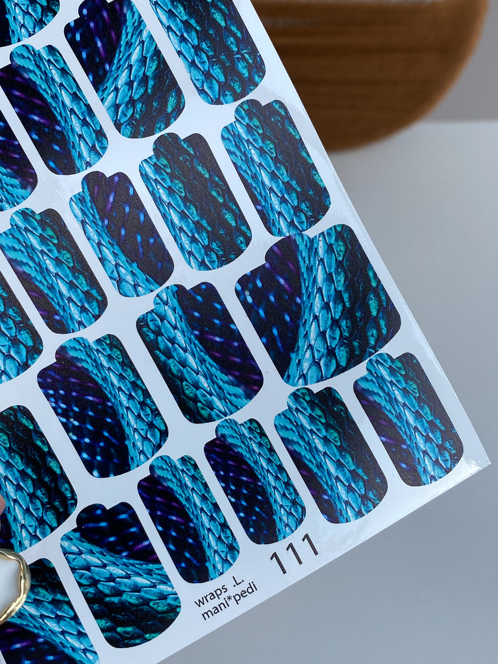 Pedicure nail wrap wnb 111