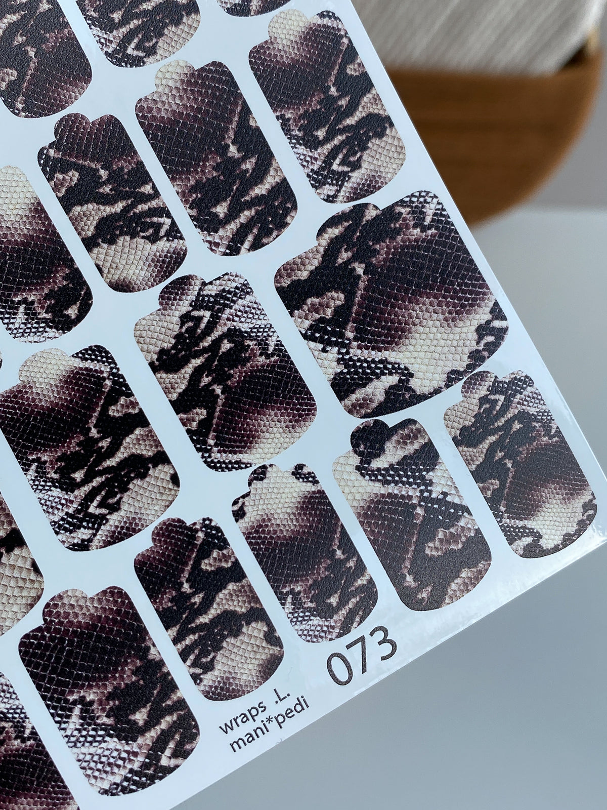 Pedicure nail wrap wnb 073