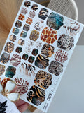Pedicure nail wrap films wnb 009