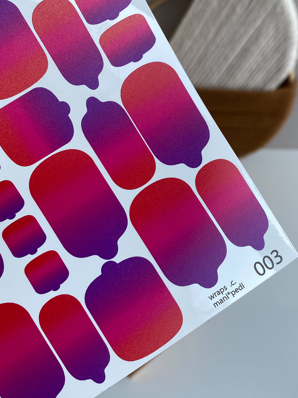 Pedicure nail wrap wnb 003