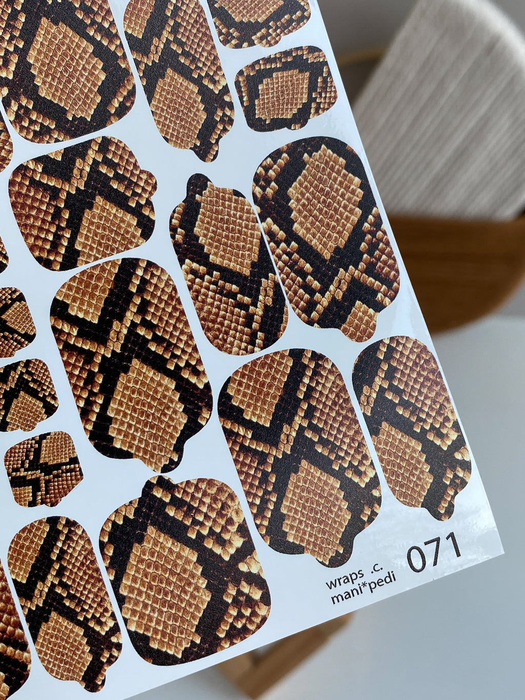 Pedicure nail wrap wnb 071