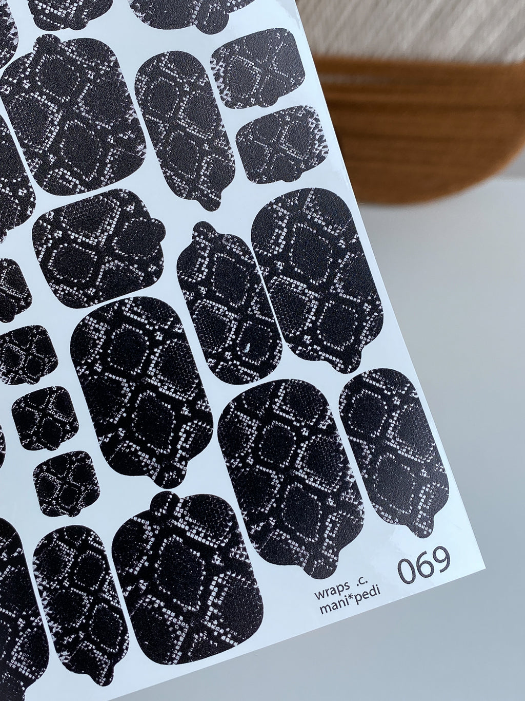 Pedicure nail wrap wnb 069