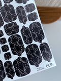 Pedicure nail wrap wnb 069