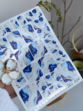Pedicure nail wrap films wnb 024