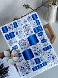 Pedicure nail wrap films wnb 010