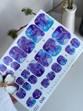 Pedicure nail wrap films wnb 046