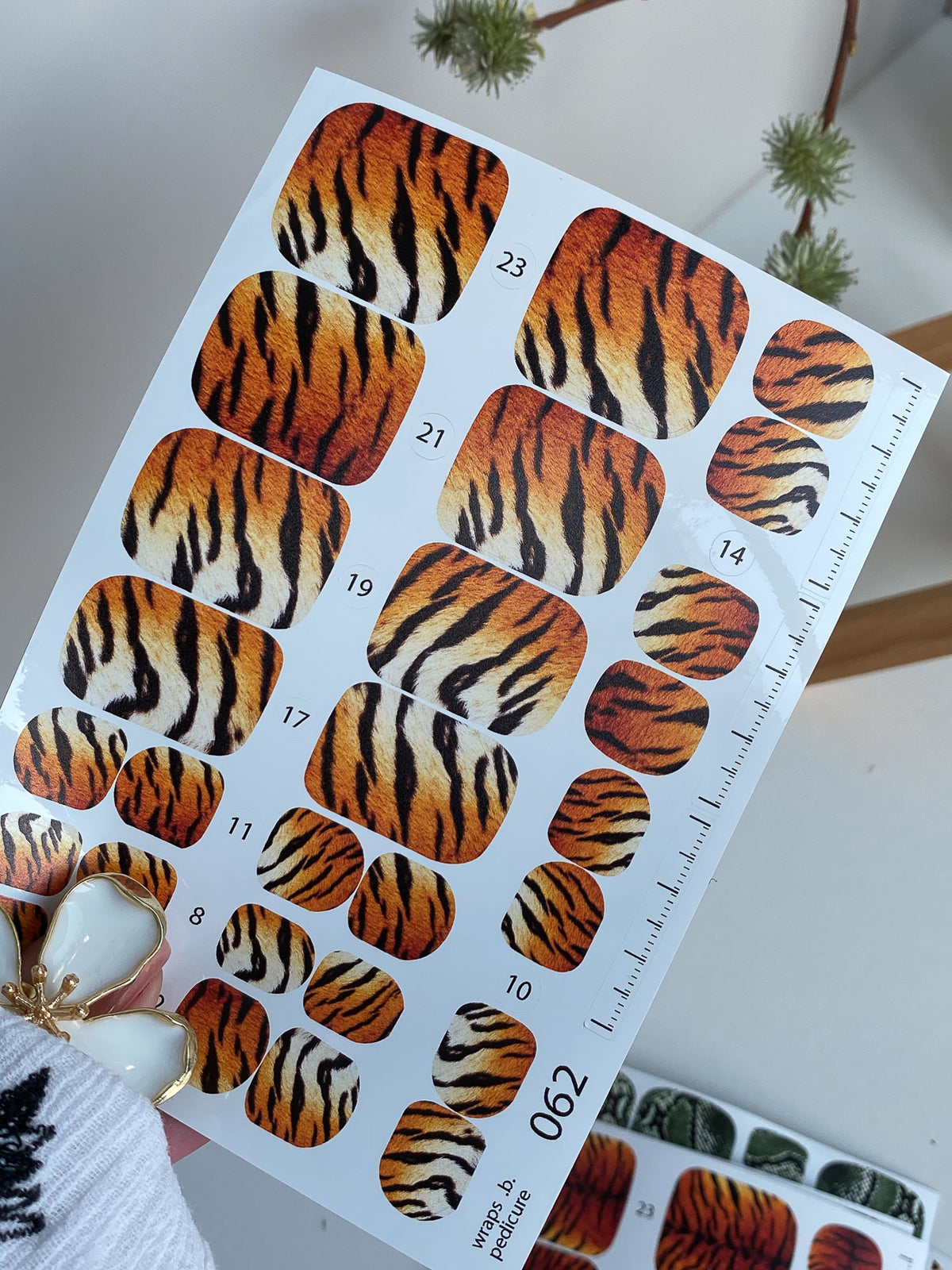 Pedicure nail wrap wnb 062