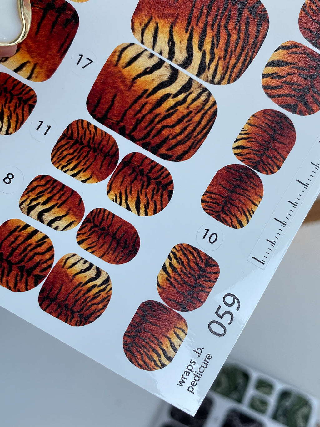 Pedicure nail wrap wnb 059