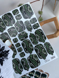 Pedicure nail wrap wnb 066