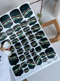 Pedicure nail wrap films wnb 027