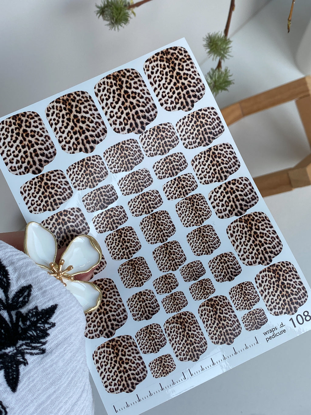 Pedicure nail wrap wnb 108