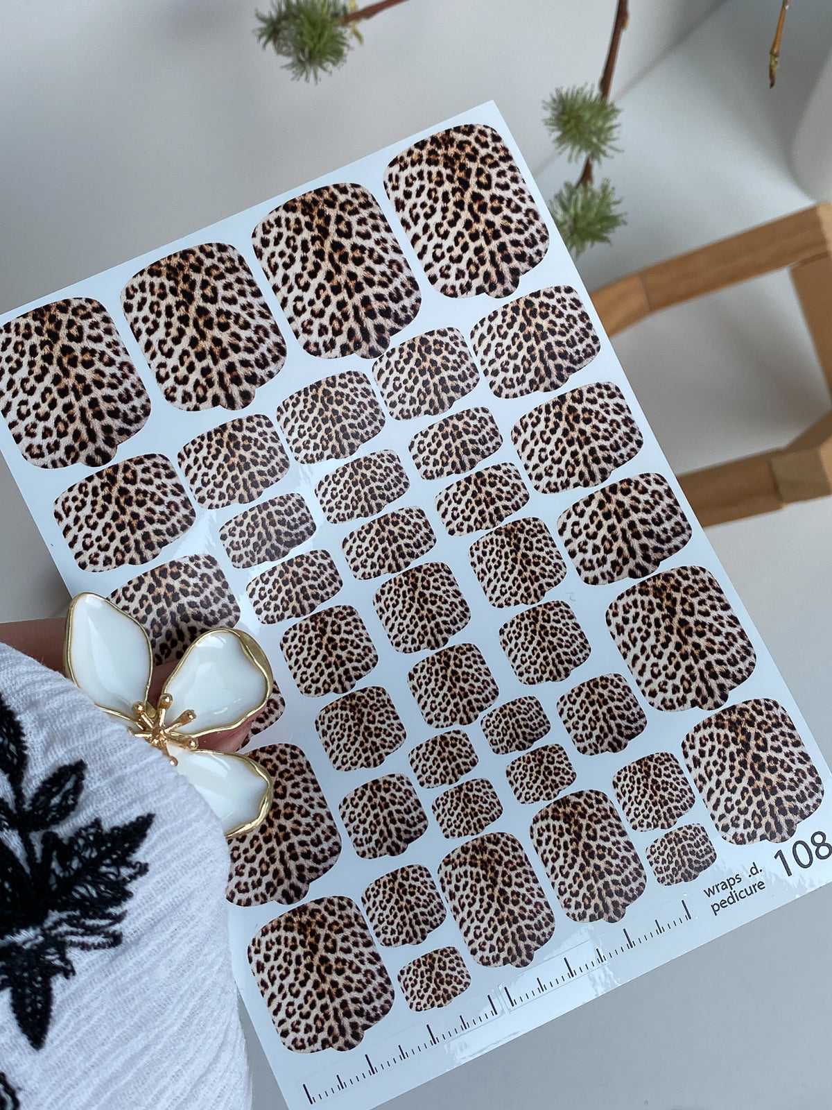 Pedicure nail wrap wnb 108