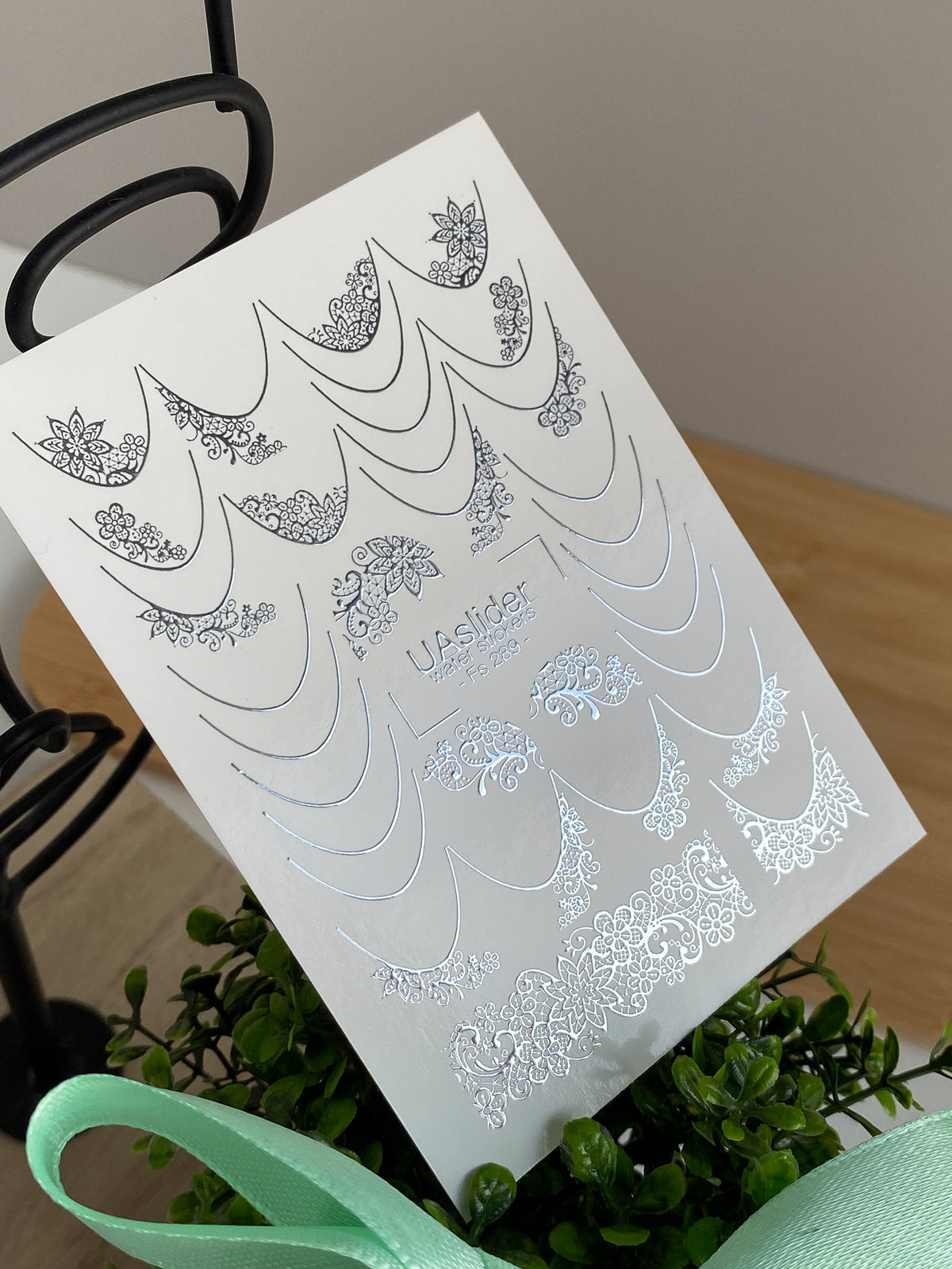 Foil Nail slider decals on any background Fs_289