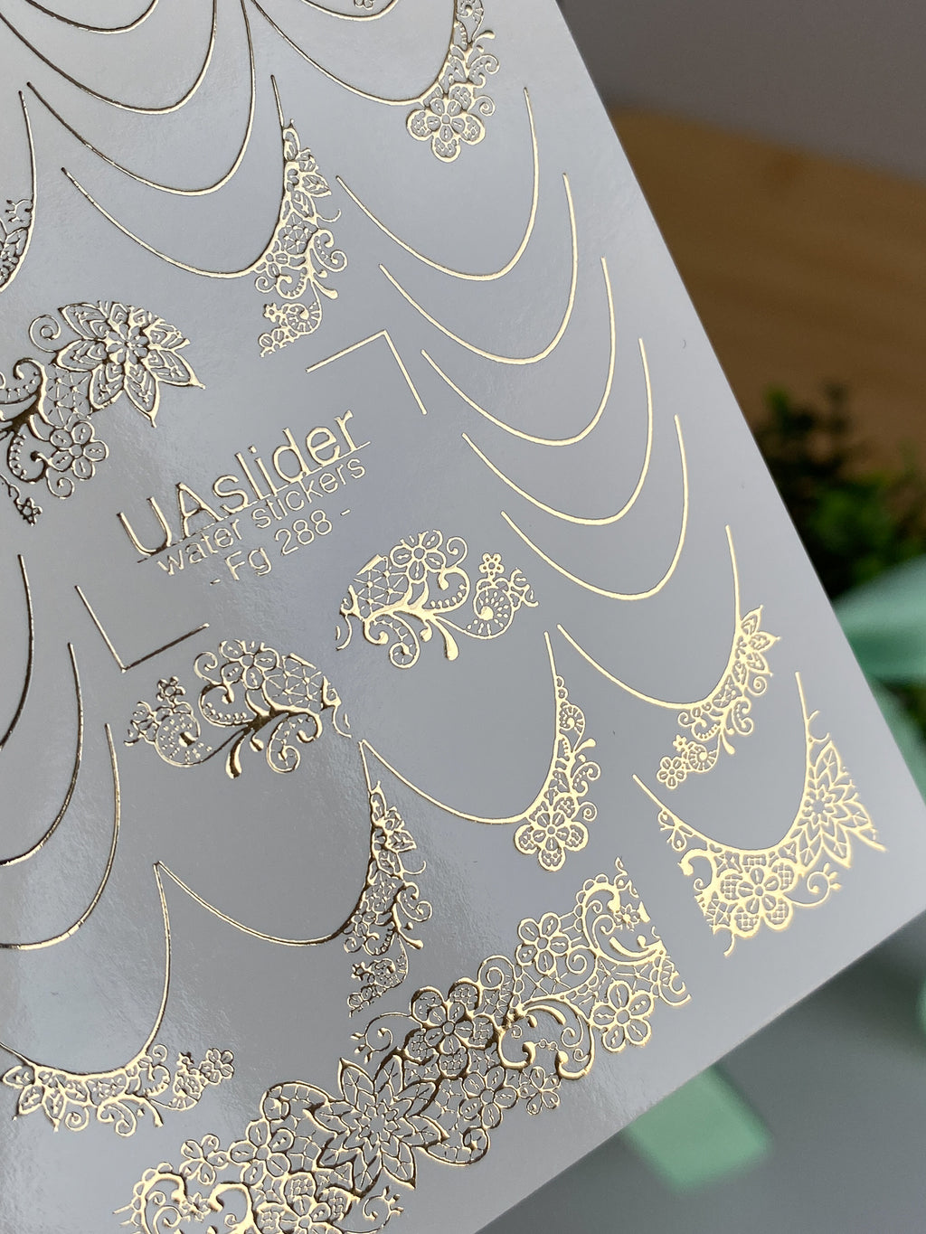 Foil Nail slider decals on any background Fg_288