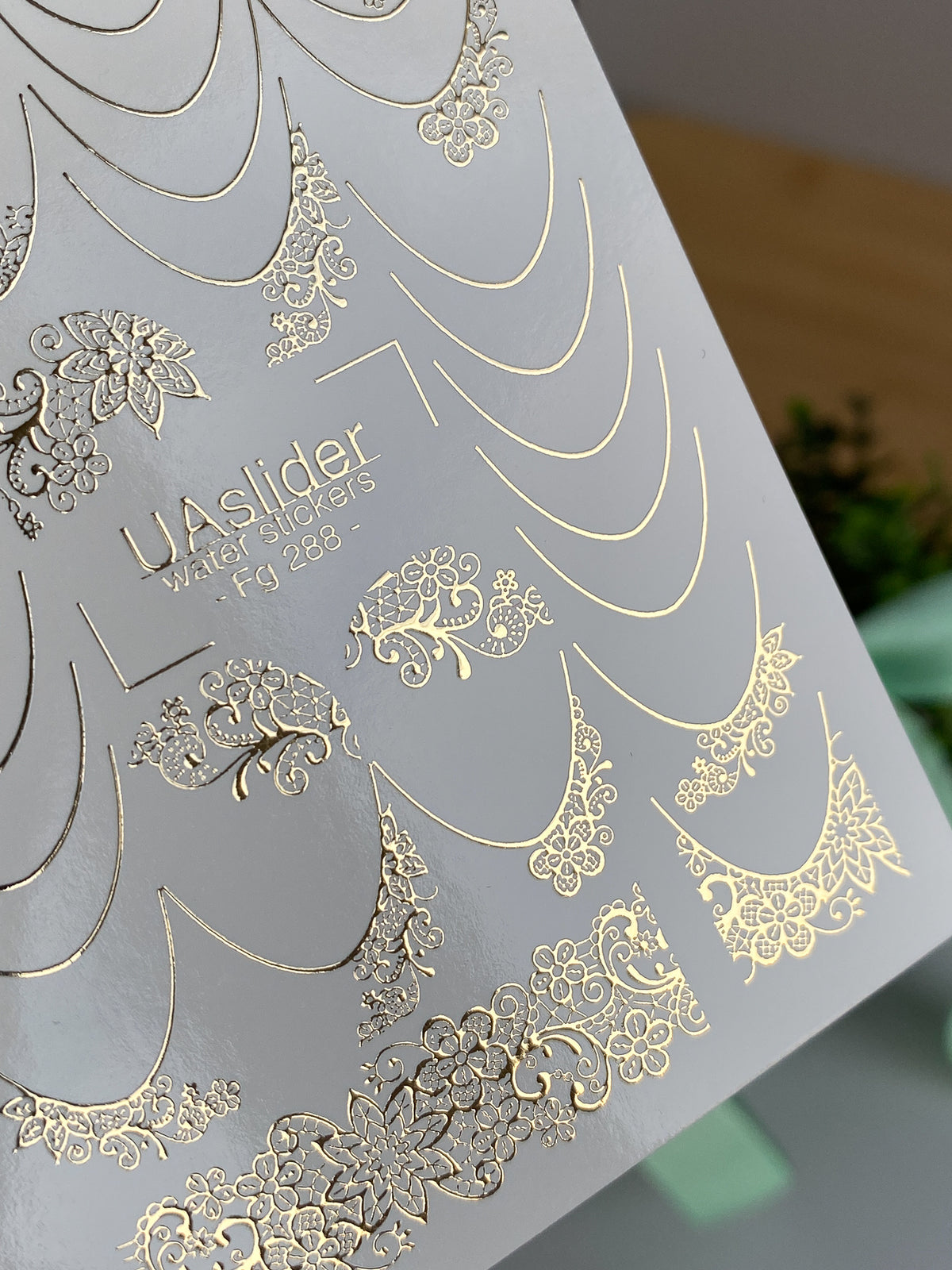 Foil Nail slider decals on any background Fg_288