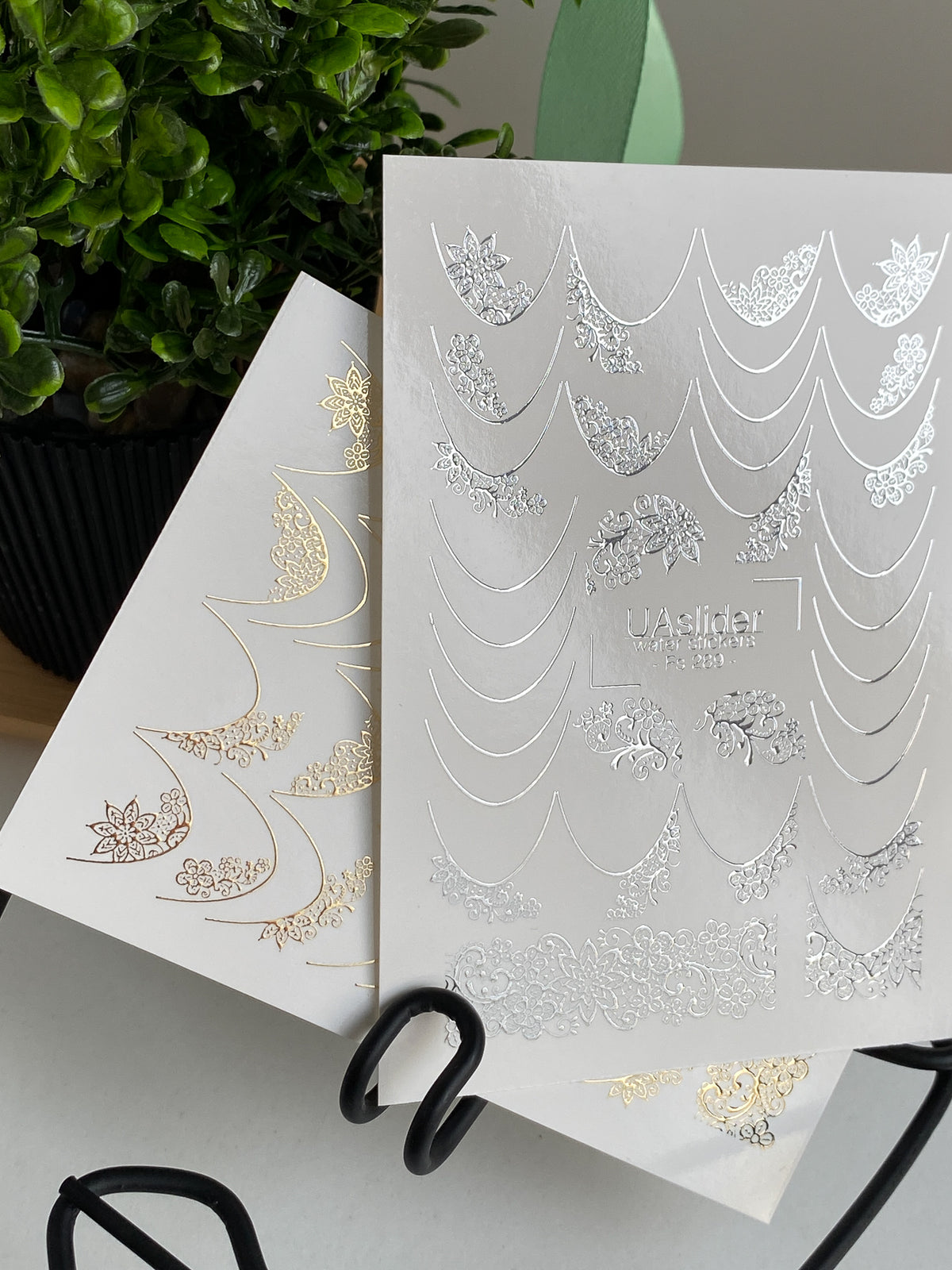 Foil Nail slider decals on any background Fg_288