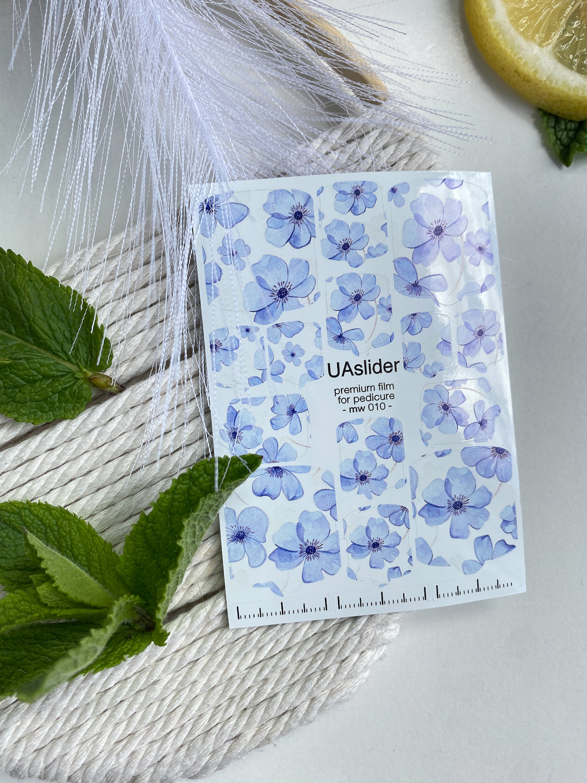 Pedicure nail wrap films mw 010