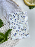 Pedicure nail wrap films mw 009