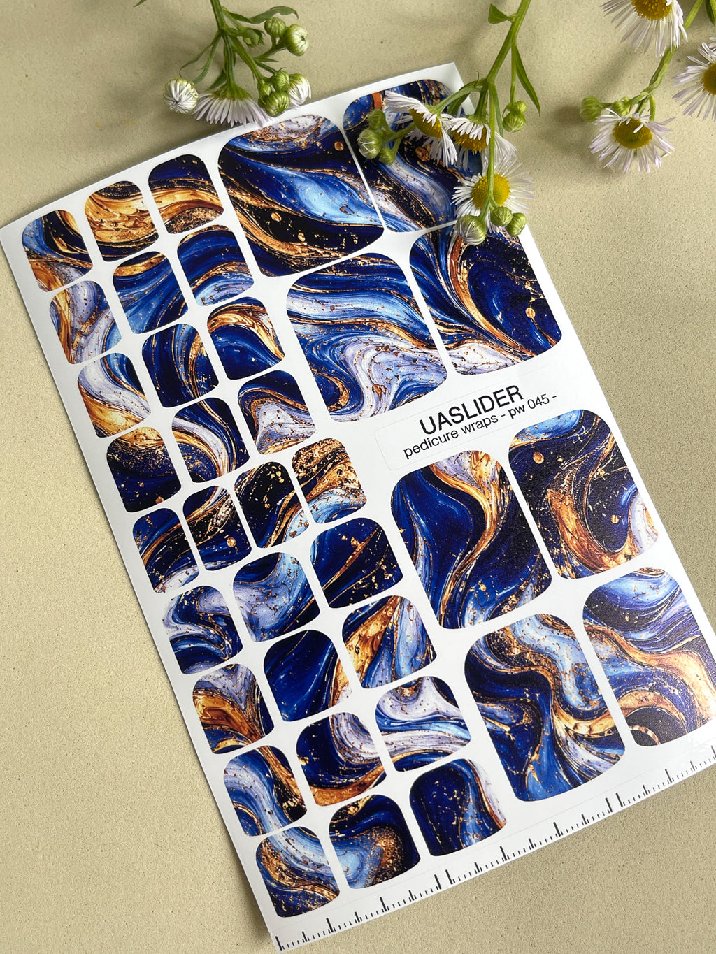 Pedicure nail wrap PW045