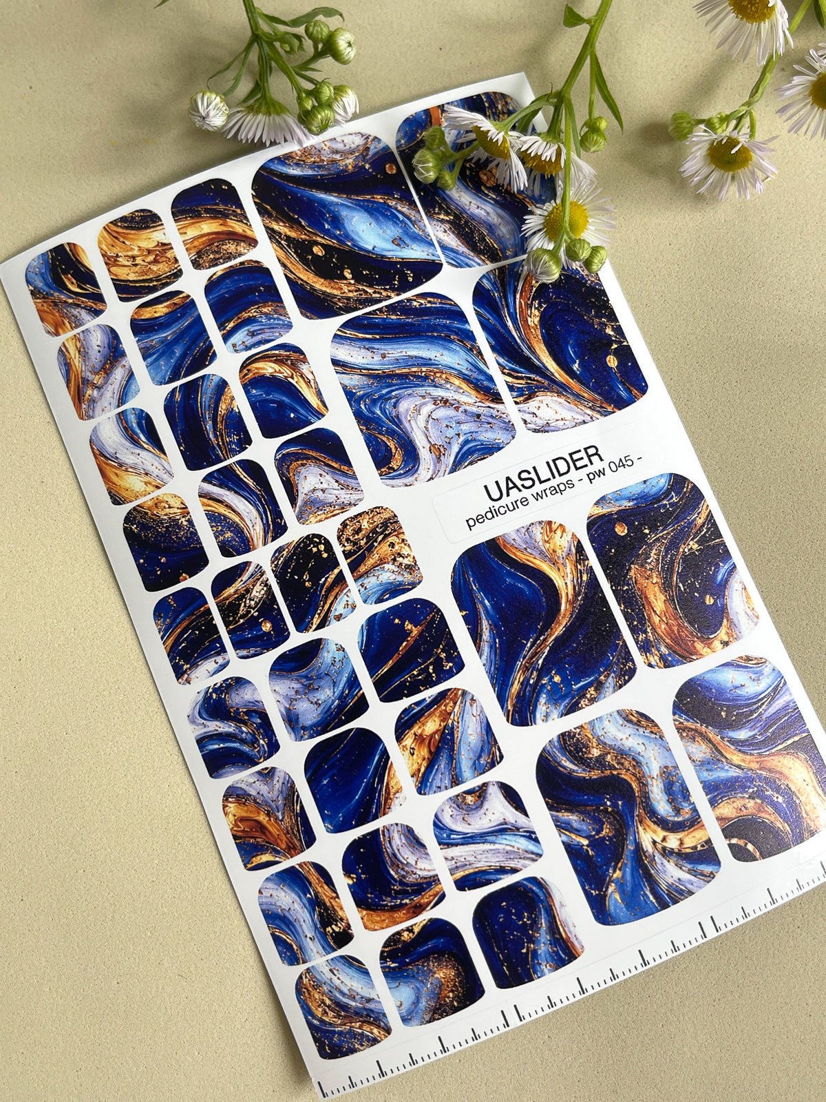 Pedicure nail wrap PW045
