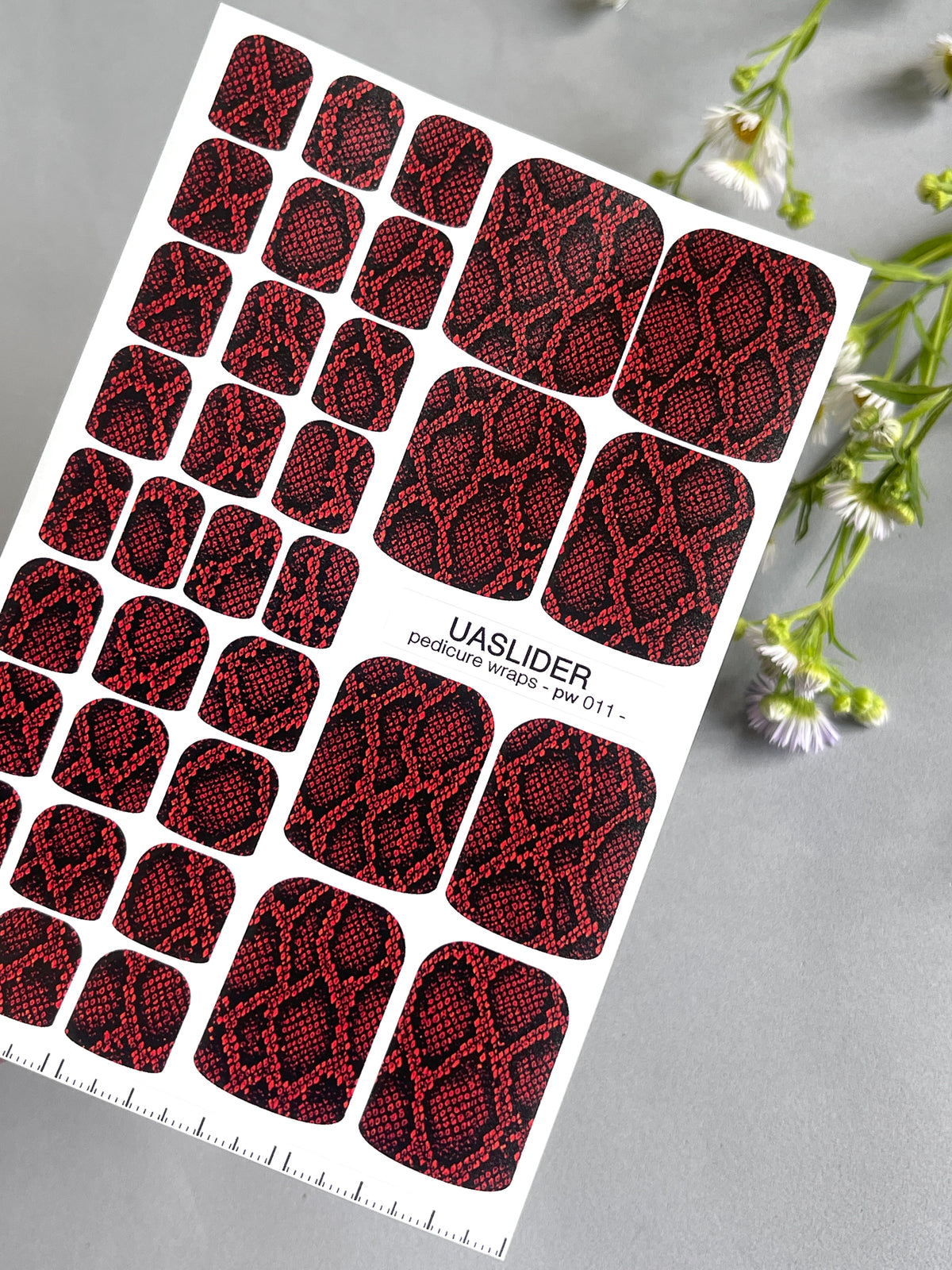 Pedicure nail wrap PW011
