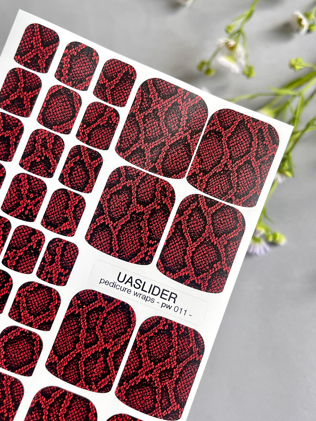 Pedicure nail wrap PW011