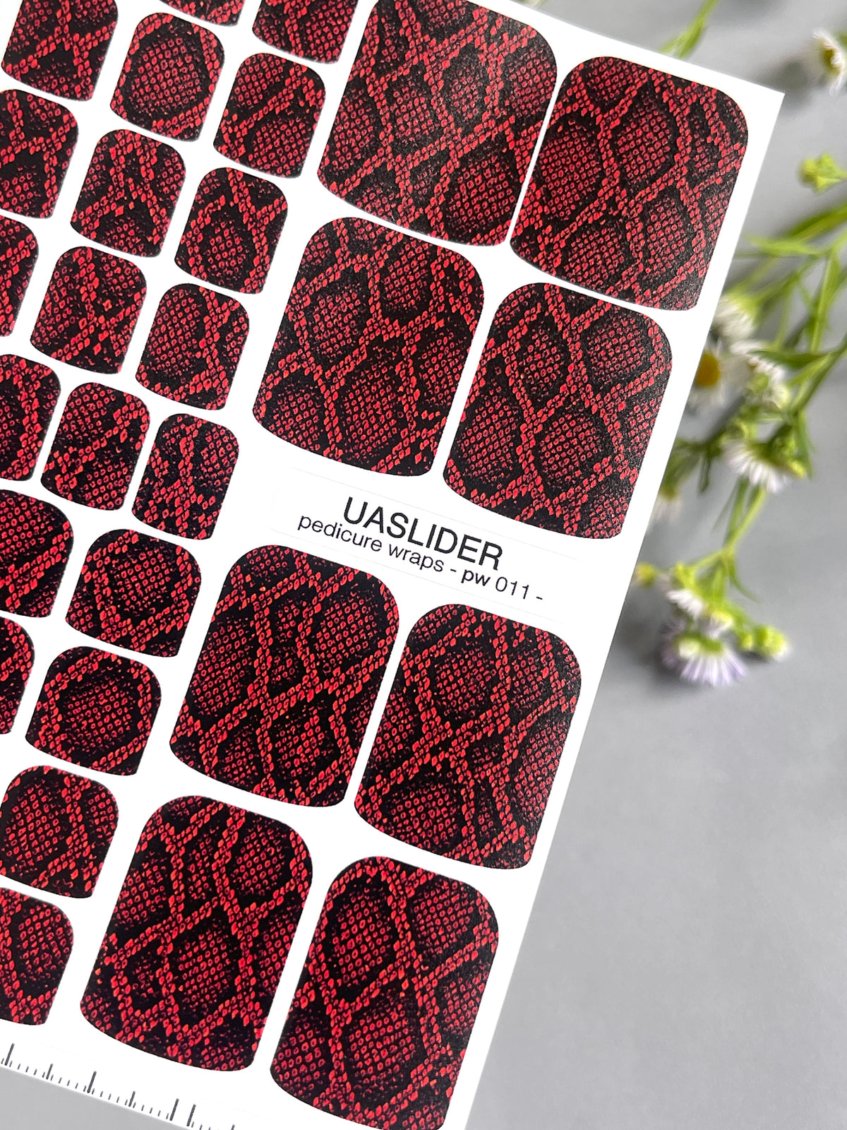 Pedicure nail wrap PW011