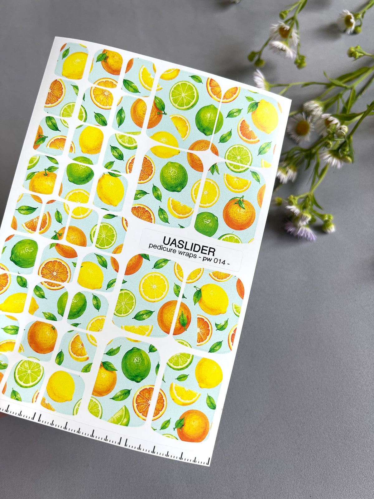 Pedicure nail wrap PW014