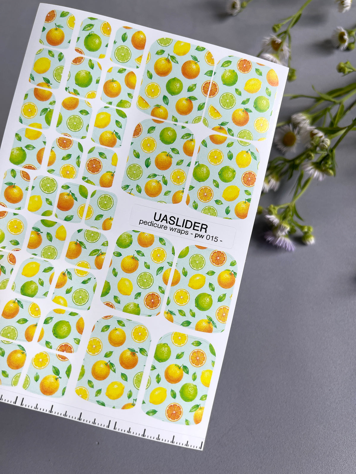 Pedicure nail wrap PW015